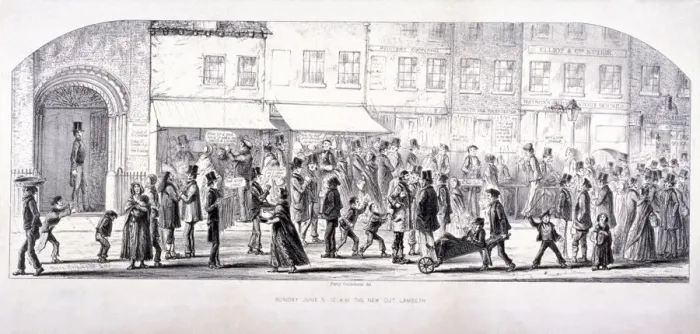 Framed Print : The Cut, Lambeth, London, c1850