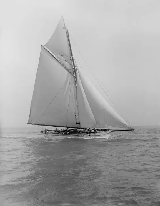 Framed Print : The cutter Grisette sailing close-hauled, 1913. Creator: Kirk & Sons of Cowes Framed Print : The cutter Grisette sailing close-hauled, 1913. Creator: Kirk & Sons of Cowes