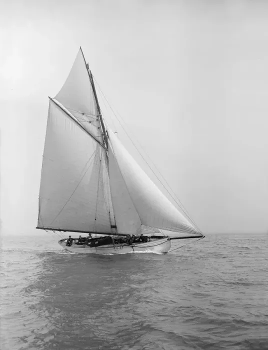 Framed Print : The cutter Grisette sailing close-hauled, 1913. Creator: Kirk & Sons of Cowes Framed Print : The cutter Grisette sailing close-hauled, 1913. Creator: Kirk & Sons of Cowes