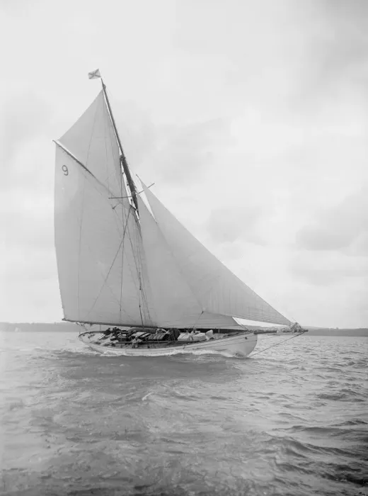 Framed Print : The cutter Westwind sailing close-hauled, 1912. Creator: Kirk & Sons of Cowes Framed Print : The cutter Westwind sailing close-hauled, 1912. Creator: Kirk & Sons of Cowes