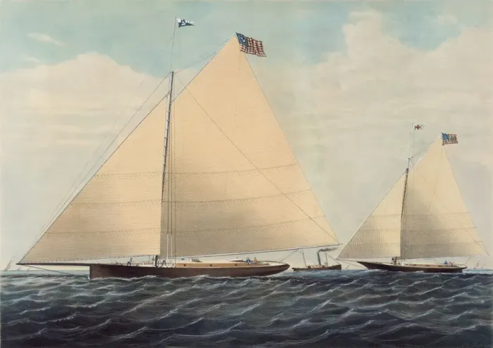 Framed Print : Cutter Yacht Scud'of Philadelphia - Modelled by Robert L. Stevens, Esq. 1855 Framed Print : Cutter Yacht Scud'of Philadelphia - Modelled by Robert L. Stevens, Esq. 1855