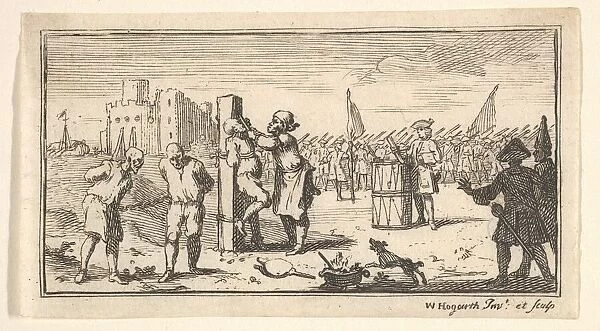 Cutting Off the Nose (Modern Military Punishments), after 1725. Creator: William Hogarth