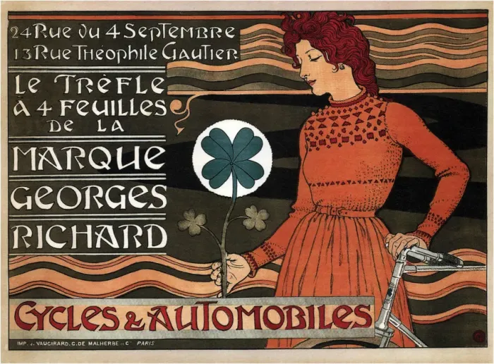 Framed Print : Cycles and cars Georges Richard, 1899. Artist: Grasset, Eugene (1841-1917) Framed Print : Cycles and cars Georges Richard, 1899. Artist: Grasset, Eugene (1841-1917)