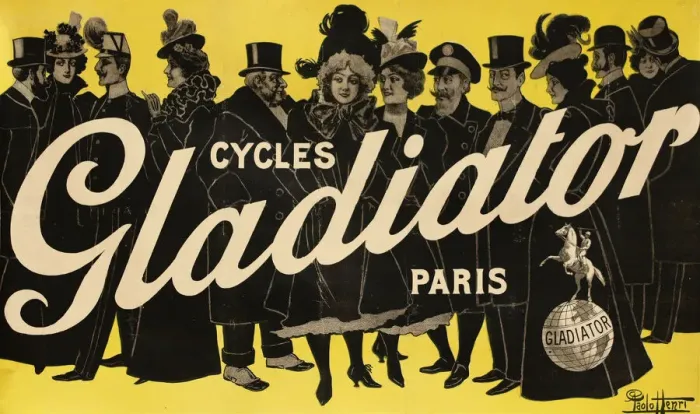 Framed Print : Cycles Gladiator, c. 1900. Creator: Henri, Paolo (active 1900s-1910s) Framed Print : Cycles Gladiator, c. 1900. Creator: Henri, Paolo (active 1900s-1910s)