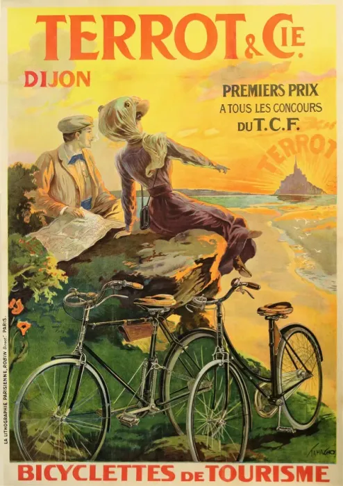 Framed Print : Cycles Terrot & Cie, c. 1900. Creator: Tamagno, Francisco (1851-1933) Framed Print : Cycles Terrot & Cie, c. 1900. Creator: Tamagno, Francisco (1851-1933)