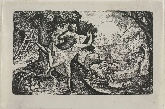 Framed Print : The Cyder Feast, n.d. Creator: Edward Calvert Framed Print : The Cyder Feast, n.d. Creator: Edward Calvert