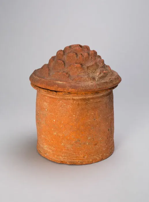 Framed Print : Cylindrical Jar with Mountain-Shaped Lid, Western Han dynasty (206 B. C. -A. D. 9) Framed Print : Cylindrical Jar with Mountain-Shaped Lid, Western Han dynasty (206 B. C. -A. D. 9)