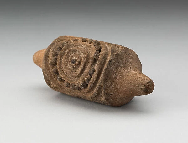 Cylindrical Seal with Flower-like Motif, Possibly 1200-200 B. C. Creator: Unknown