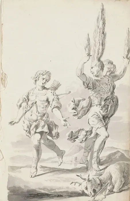 Framed Print : Cyparissus, c.1701. Creator: Jacob Toorenvliet Framed Print : Cyparissus, c.1701. Creator: Jacob Toorenvliet
