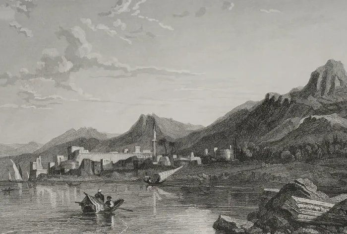 Framed Print : Cyprus, 1840. Creator: Charles Nicolas Ransonnette Framed Print : Cyprus, 1840. Creator: Charles Nicolas Ransonnette