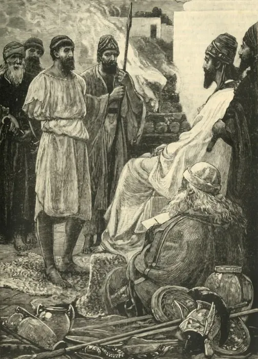 Framed Print : Cyrus and Croesus, 1890. Creator: Unknown Framed Print : Cyrus and Croesus, 1890. Creator: Unknown