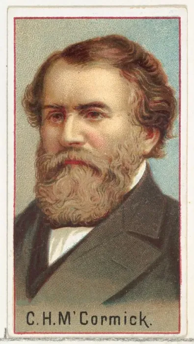 Framed Print : Cyrus Hall McCormick, printers sample for the Worlds Inventors souvenir album (A25 Framed Print : Cyrus Hall McCormick, printers sample for the Worlds Inventors souvenir album (A25