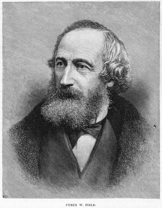 Framed Print : Cyrus W Field, American financier, c19th century Framed Print : Cyrus W Field, American financier, c19th century