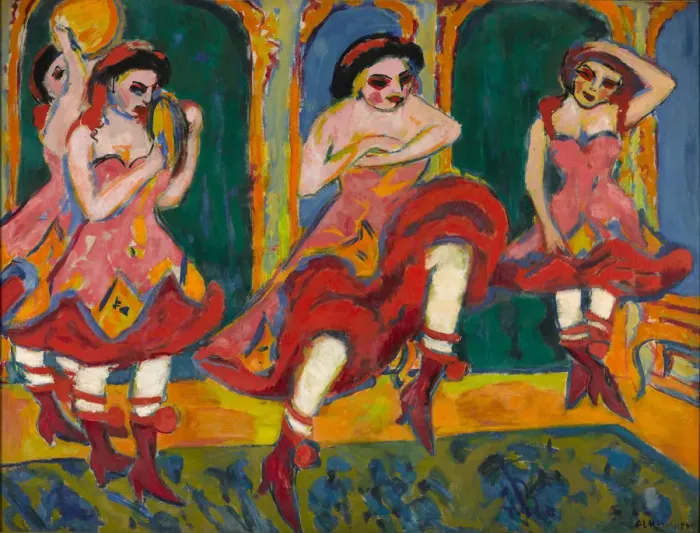 Framed Print : Czardas dancers, 1908-1920. Artist: Kirchner, Ernst Ludwig (1880-1938) Framed Print : Czardas dancers, 1908-1920. Artist: Kirchner, Ernst Ludwig (1880-1938)