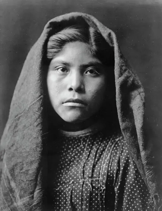 Framed Print : Czele Marie (School girl), c1907. Creator: Edward Sheriff Curtis Framed Print : Czele Marie (School girl), c1907. Creator: Edward Sheriff Curtis