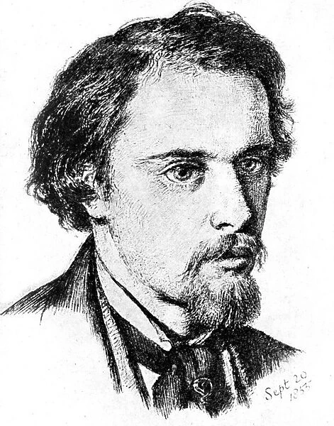 D. G Rossetti, 1855 (1923). Artist: Rischgitz Collection