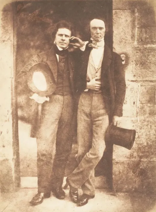 Framed Print : D. O. Hill and W. B. Johnstone, 1843-47. Creators: David Octavius Hill, Robert Adamson Framed Print : D. O. Hill and W. B. Johnstone, 1843-47. Creators: David Octavius Hill, Robert Adamson