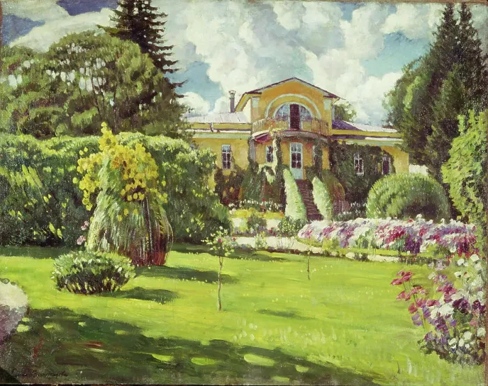 Framed Print : Dacha near Moscow. Artist: Vinogradov, Sergei Arsenyevich (1869-1938) Framed Print : Dacha near Moscow. Artist: Vinogradov, Sergei Arsenyevich (1869-1938)