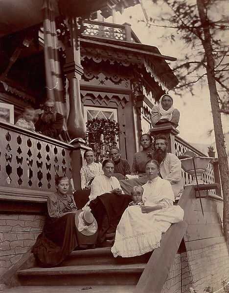 At the dacha of Yuri Matveeva, 1897. Creator: Unknown