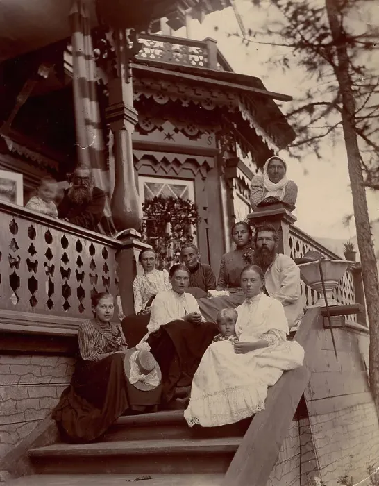 Framed Print : At the dacha of Yuri Matveeva, 1897. Creator: Unknown Framed Print : At the dacha of Yuri Matveeva, 1897. Creator: Unknown