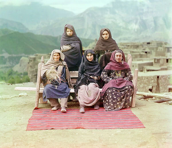 Dagestani types, between 1905 and 1915. Creator: Sergey Mikhaylovich Prokudin-Gorsky