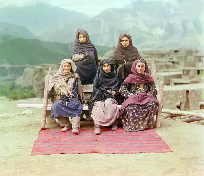 Framed Print : Dagestani types, between 1905 and 1915. Creator: Sergey Mikhaylovich Prokudin-Gorsky Framed Print : Dagestani types, between 1905 and 1915. Creator: Sergey Mikhaylovich Prokudin-Gorsky
