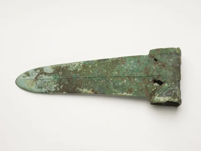 Framed Print : Dagger-axe (ge), Late Shang dynasty, ca. 12th-11th century BCE. Creator: Unknown Framed Print : Dagger-axe (ge), Late Shang dynasty, ca. 12th-11th century BCE. Creator: Unknown