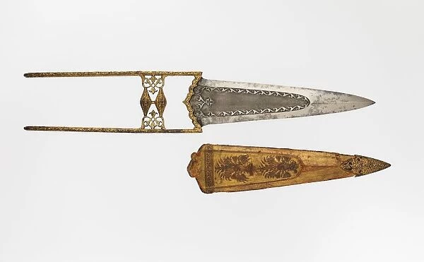 Dagger (Katar) and Sheath, Indian, Mughal, 17th century. Creator: Unknown