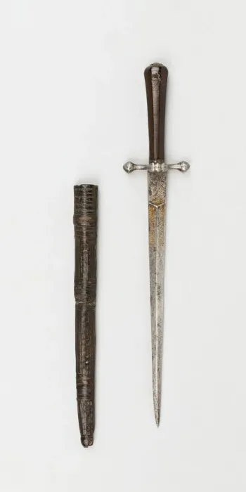 Framed Print : Dagger with Sheath, Scotland, dated 1624. Creator: Unknown Framed Print : Dagger with Sheath, Scotland, dated 1624. Creator: Unknown