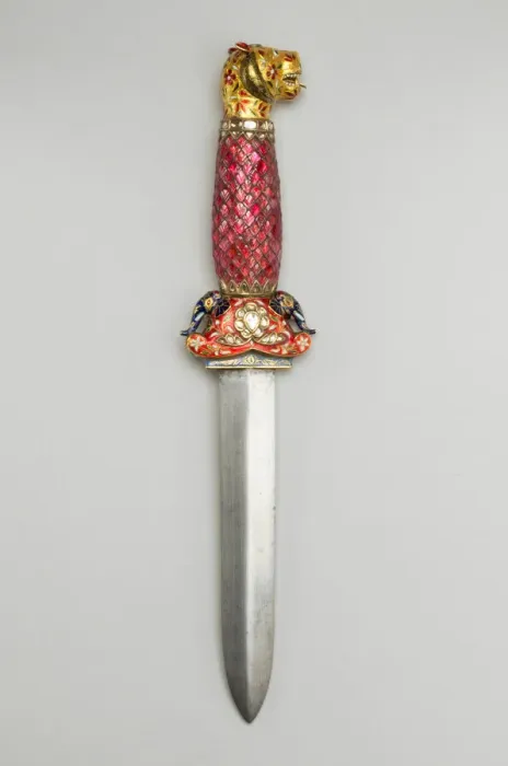 Framed Print : Dagger with Tiger-Head Pommel, , 17th / 18th century. Creator: Unknown Framed Print : Dagger with Tiger-Head Pommel, , 17th / 18th century. Creator: Unknown