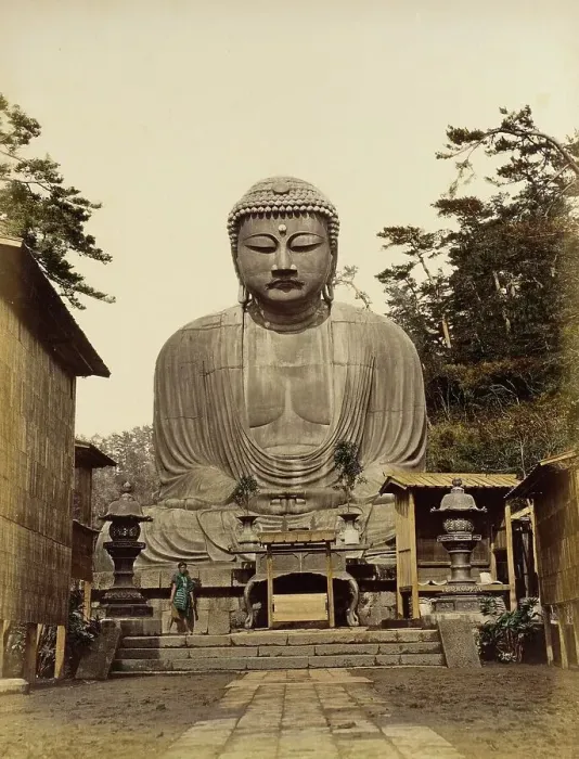 Framed Print : Daibutsu, 1865. Creator: Unknown Framed Print : Daibutsu, 1865. Creator: Unknown