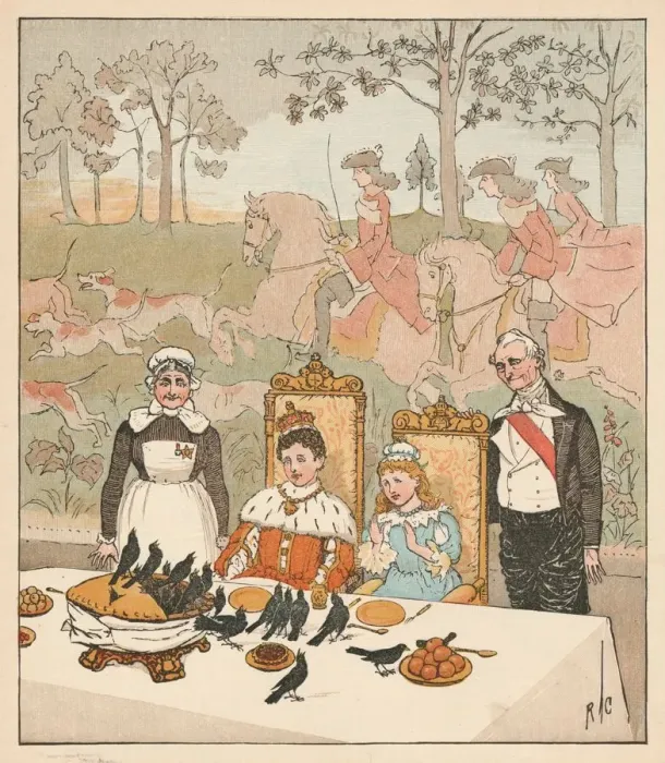 Framed Print : Was not that a dainty Dish To set before the King?, 1880. Creator: Randolph Caldecott Framed Print : Was not that a dainty Dish To set before the King?, 1880. Creator: Randolph Caldecott