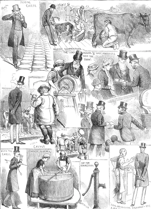 Framed Print : The Dairy Show at the Agricultural Hall, Islington, 1883. Creator: Unknown Framed Print : The Dairy Show at the Agricultural Hall, Islington, 1883. Creator: Unknown