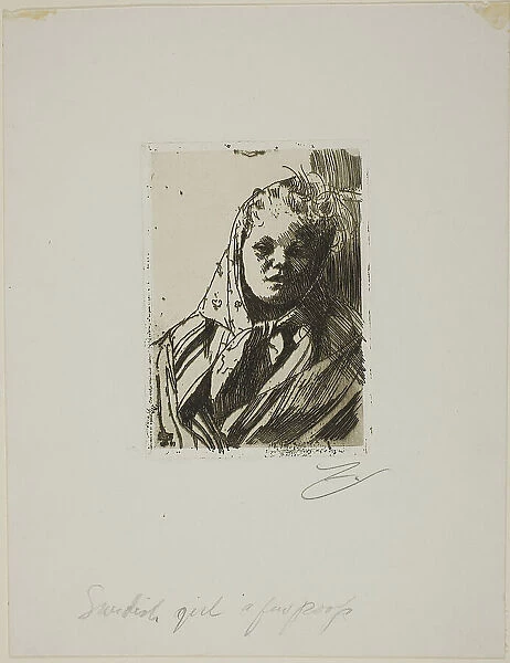 Dalecarlian Peasant Woman, 1891. Creator: Anders Leonard Zorn
