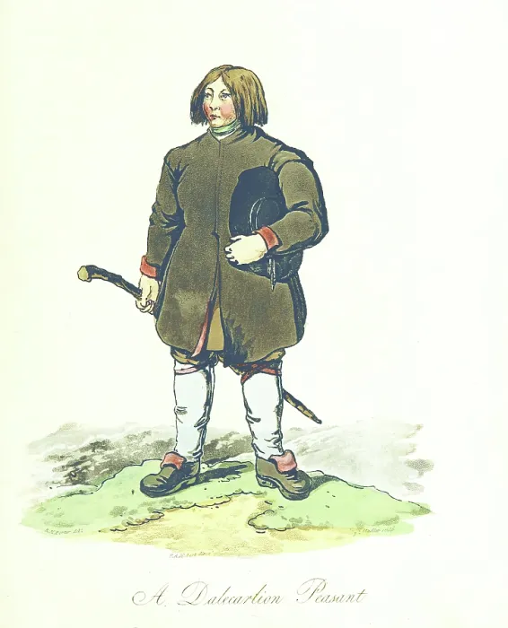 Framed Print : A Dalecarlion Peasant, 1813. Creator: Joseph Constantine Stadler Framed Print : A Dalecarlion Peasant, 1813. Creator: Joseph Constantine Stadler