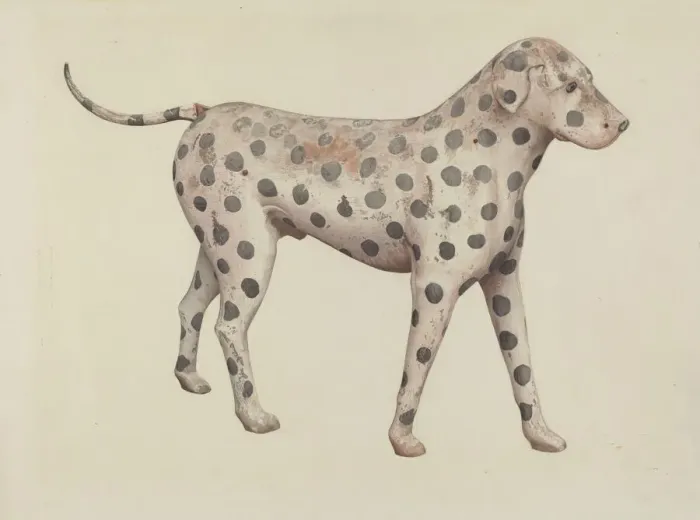 Framed Print : Dalmatian, 1935 / 1942. Creator: Betty Fuerst Framed Print : Dalmatian, 1935 / 1942. Creator: Betty Fuerst