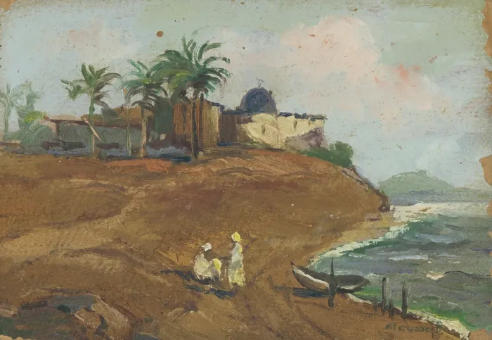 Framed Print : By the Dalmatian Sea, around 1930. Creator: Teodor Jozef Mousson Framed Print : By the Dalmatian Sea, around 1930. Creator: Teodor Jozef Mousson
