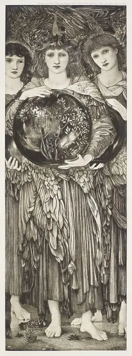 Framed Print : Dalziels Bible Gallery - The Days of Creation - The Third Day, c1860s, (1900). Creator: Unknown Framed Print : Dalziels Bible Gallery - The Days of Creation - The Third Day, c1860s, (1900). Creator: Unknown