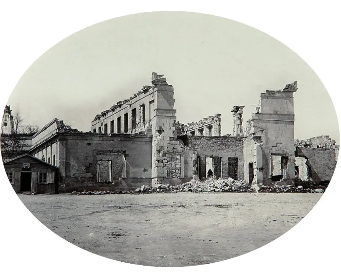 Framed Print : Damaged building in Sevastopol after the Crimean War, Crimea, 1850s Framed Print : Damaged building in Sevastopol after the Crimean War, Crimea, 1850s