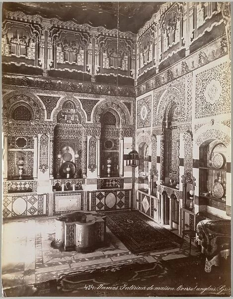 Damas. Interieur de Maison. Consul Anglais (Syrie), between 1867 and 1899. Creator
