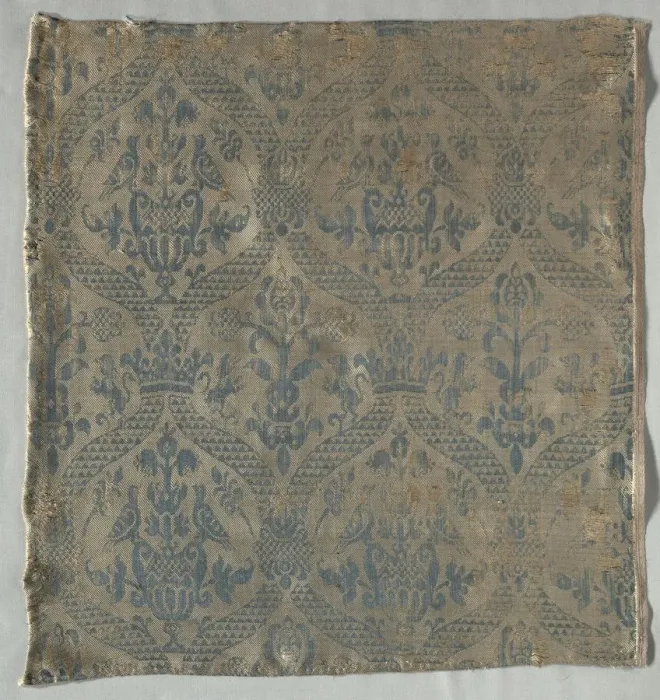 Framed Print : Damask Fragment, 1500s. Creator: Unknown Framed Print : Damask Fragment, 1500s. Creator: Unknown