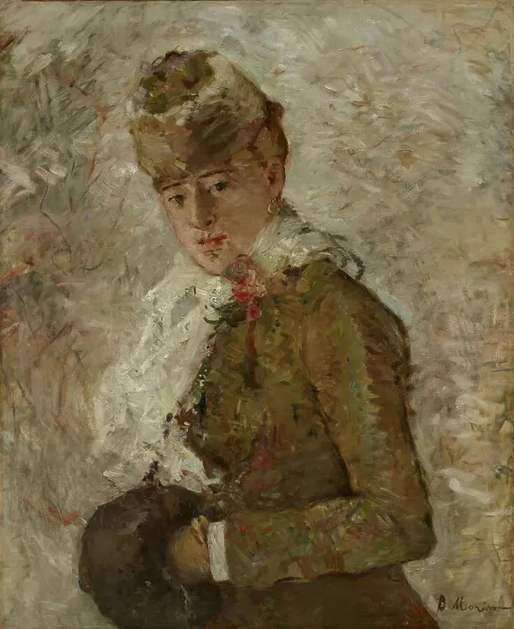 Framed Print : Dame au manchon ou Hiver, 1880. Creator: Morisot, Berthe (1841-1895) Framed Print : Dame au manchon ou Hiver, 1880. Creator: Morisot, Berthe (1841-1895)