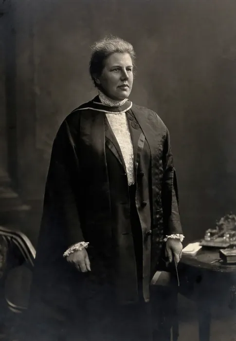 Framed Print : Dame Louisa Aldrich-Blake. Creator: Lafayette Framed Print : Dame Louisa Aldrich-Blake. Creator: Lafayette