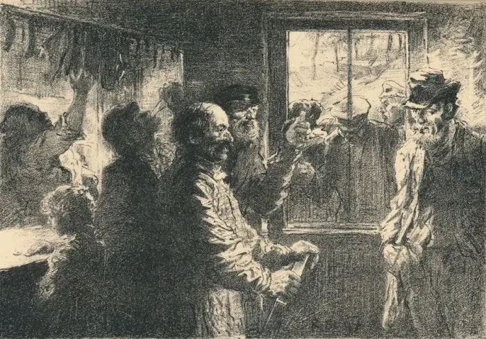 Framed Print : Dammerung, c1887-1898, (1898). Artist: Robert Hermann Sterl Framed Print : Dammerung, c1887-1898, (1898). Artist: Robert Hermann Sterl