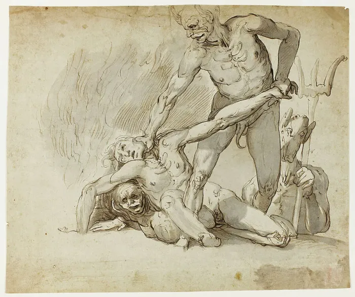 Framed Print : The Damned in Hell, n.d. Creator: Unknown Framed Print : The Damned in Hell, n.d. Creator: Unknown