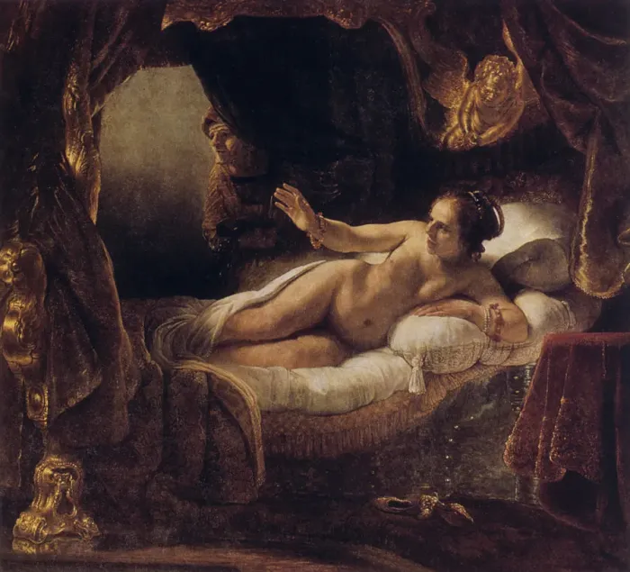 Framed Print : Danae, 1636. Artist: Rembrandt Harmensz van Rijn Framed Print : Danae, 1636. Artist: Rembrandt Harmensz van Rijn