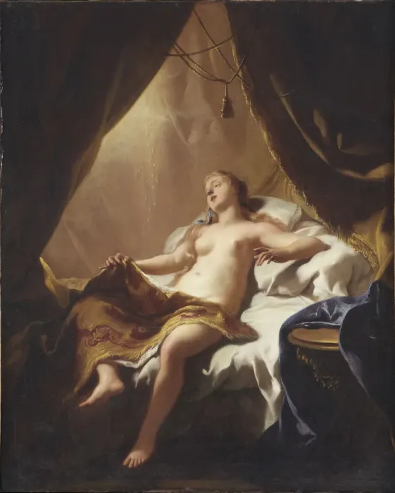 Framed Print : Danae. Artist: Troy, Jean-Francois de (1679-1752) Framed Print : Danae. Artist: Troy, Jean-Francois de (1679-1752)