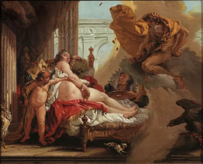 Framed Print : Danaë and the Shower of Gold, 1753. Creator: Jonas Hoffman Framed Print : Danaë and the Shower of Gold, 1753. Creator: Jonas Hoffman