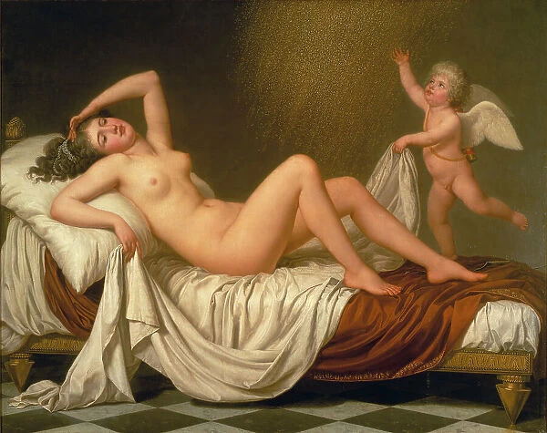 Danaë and the Shower of Gold, 1787. Creator: Adolf Ulric Wertmüller