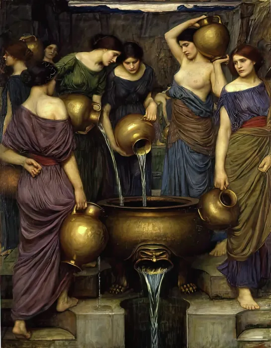 Framed Print : The Danaides, 1906. Creator: John William Waterhouse Framed Print : The Danaides, 1906. Creator: John William Waterhouse